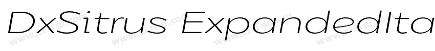 DxSitrus ExpandedIta字体转换